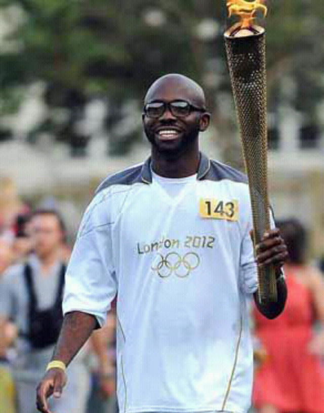 Fabrice Muamba Carries Olympic Torch