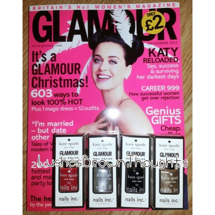 Glamour Mag and Nails Inc Kate Spade